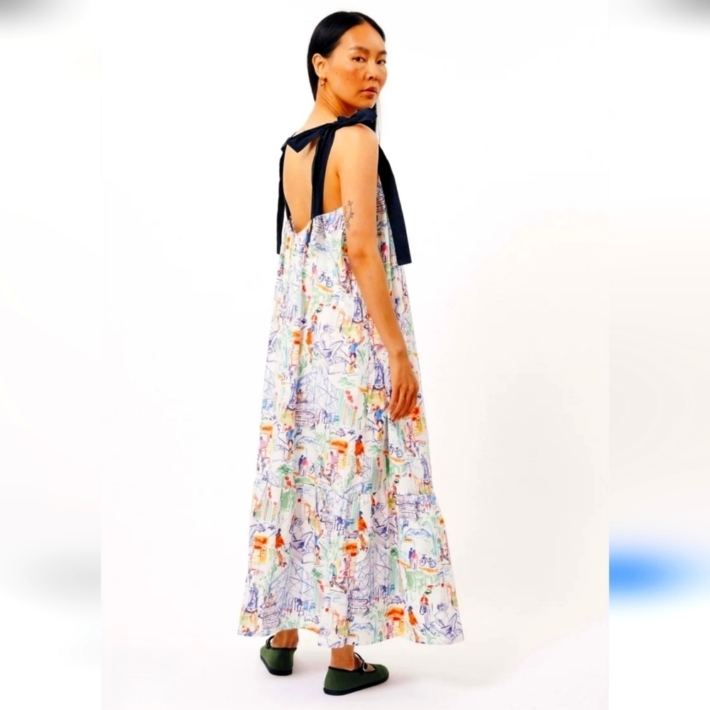 Colorful Abstract Maxi Dress - Picture 3 of 11